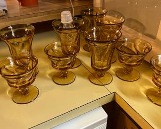 Vintage parfait glasses
