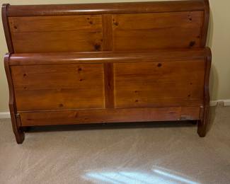 Queen sleigh bed frame headboard n foot board 
