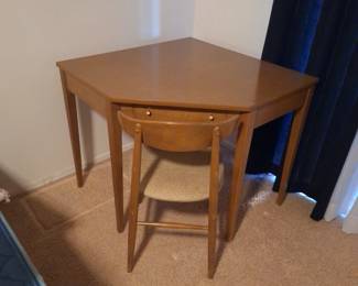 Mid-century unique corner desk