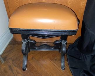 Antique piano stool