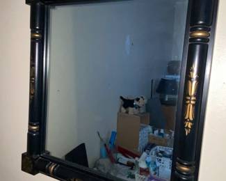 Ornate antique framed mirror