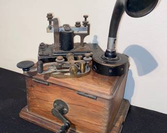Antique phone/ telegraph items 