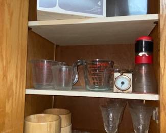 Martini glass set, wood salad bowls and more 