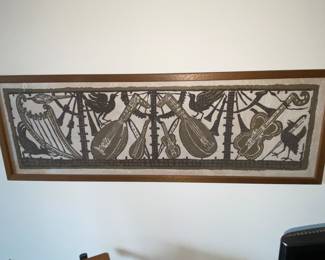 Musical instrument art piece