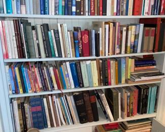 Shelves upon shelves of books