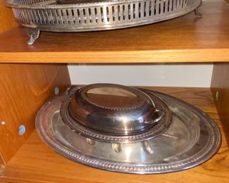 Silver plate serving pieces