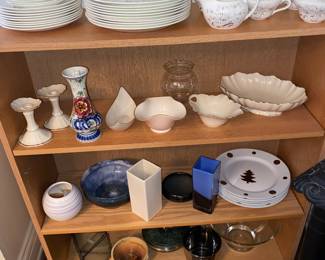 Beautiful Wedgwood China set, Lenox pieces along with pottery and ceramic items 