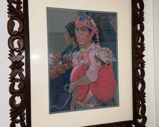 Artwork in detailed frame