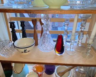 Decanter, Murano vase and more