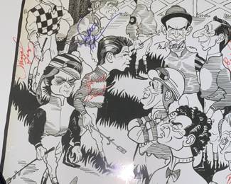 Monmouth horse racetrack jockey autographs 