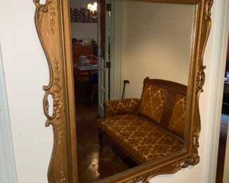 Ornate antique mirror
