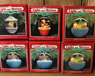 Hallmark Keepsake Magic lighted ornaments in original boxes.