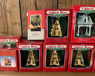 Hallmark Keepsake Magic lighted ornaments in original boxes.