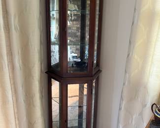 Curio cabinet.