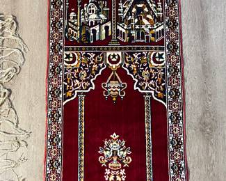 Numerous genuine rugs/textiles from around the world.