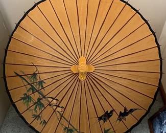Hand-painted Chinese parasol.