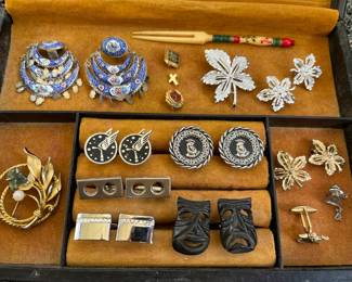 Excellent selection of jewelry, much vintage and many signed.