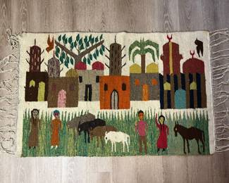 Numerous genuine rugs/textiles from around the world.