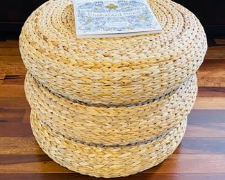 large organic ottomans