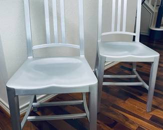 Pair Emeco Navy chairs