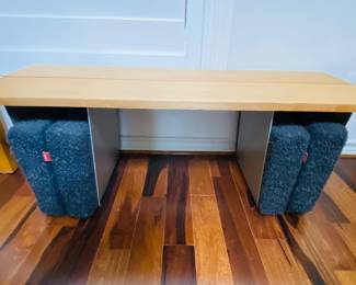 mod bench with hidden pillows