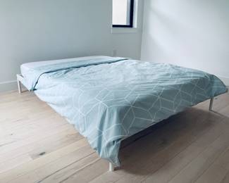 There are two identical beds. Ikea queen platform bed and mattresses