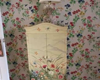 Hand Painted Cabinet