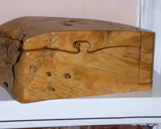 Burl Maple Puzzle Box signed Don Rupard