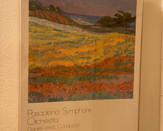 Pasadena Symphony orchestra poster 1980