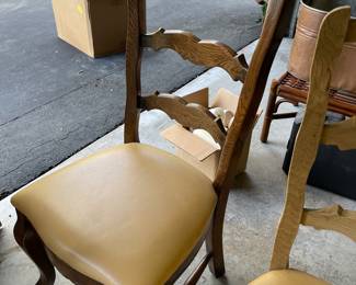 We have about 30 of these French hand carved fish chairs - $150