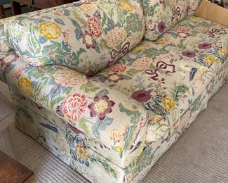 Large floral sofa