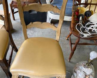 French hand carved fish chairs - we have about 30 of these $150 each - very well made.