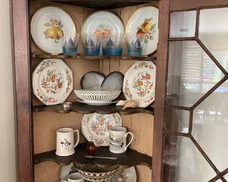loads of antique [lates and beautiful porcelains