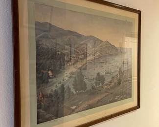 Vintage print of Avalon - Catalina