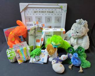 Childrens Clothes, Sizes Range Newborn-4T, Munchkin Flatware, Dishwasher Basket, Boon Drying Products, Stuffed Toys, And More