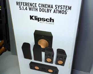 Dolby Atmos 5.1.4 Cinema Speaker System With Klipsch Reference, Including Satellite Speakers, Qty 4, 10" Subwoofer, And Center Channel Speaker, Model 7999300