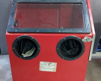 Central Pneumatic 30 Gallon Blast Cabinet, Item # 42202, Including Gloves, And More