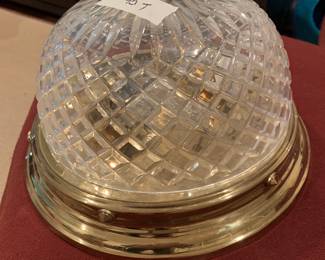 Lovely crystal flush mount. Plus other chandeliers