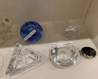 Oreffor and kosta boda candle holders