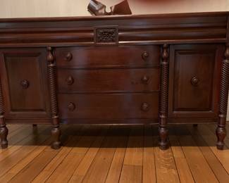Another Magnificent Antique piece!  Buffet with 3 drawers and 2 side doors for storage