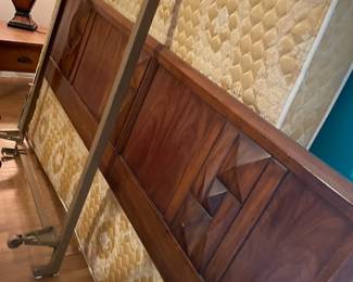 King Head board, Mattress ,Box spring & metal frame put together