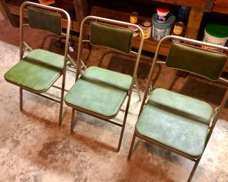 Vintage folding chairs