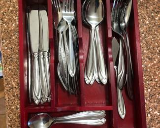 Full set of flatware