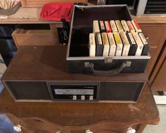 8-track player / tapes