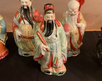Set of 3 Asian Style Decorative Figurines - $70 