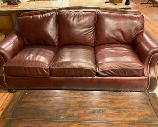 Hancock & Moore Leather Sofa - some wear - $450