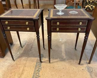 Pair of Southhampton Side Tables - $400 (21” wide, 30” tall, 17” deep.