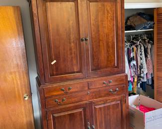 #47 2 piece armoire with 3 drawers 42x88x21.5 $ 75.00