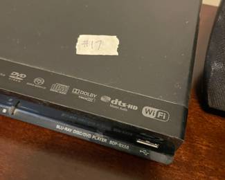 #17 Sony BluRay Disc/DVD Player BDP-BX58 w/remote $ 20.00