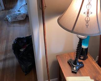 #34 Wood Walking Stick Blue Ridge Mountain 53.5" $ 18.00